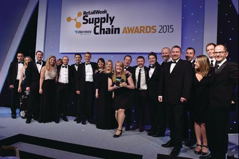 The Ligentia Supply Chain Team of the Year winner Screwfix with Wincanton, Screwfix Supply Chain